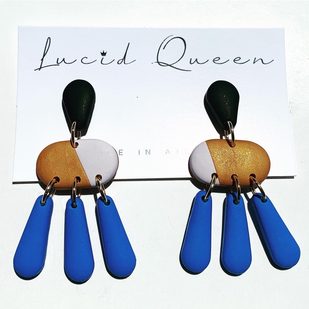 Color Block Earrings